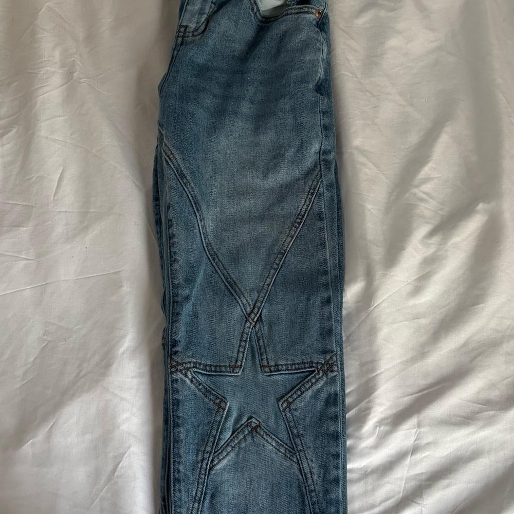 Fashion Nova Blue Straight Leg Jeans